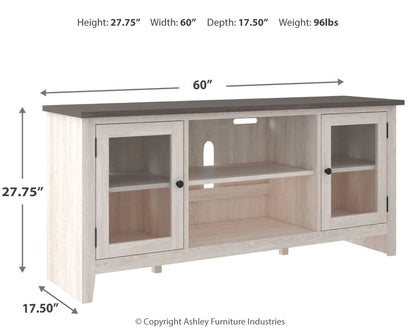 Dorrinson - White - LG TV Stand W/Fireplace Option