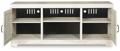 Bellaby - Whitewash - 63" TV Stand W/Fireplace Option