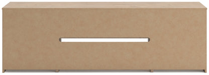 Cayboni - Tan - LG TV Stand With Fireplace Option