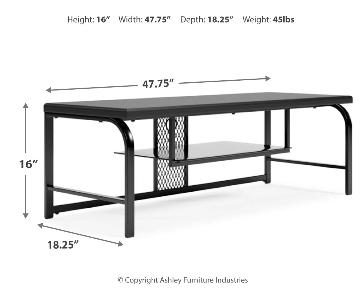 Lynxtyn - Black - TV Stand