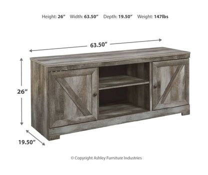 Wynnlow - Gray - 4 Pc. - Entertainment Center - 63" TV Stand