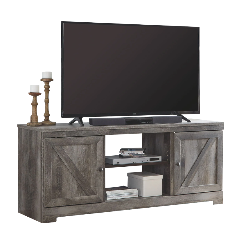 Wynnlow - Gray - 4 Pc. - Entertainment Center - 63" TV Stand