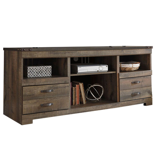 Trinell - Brown - 63" TV Stand W/Fireplace Option