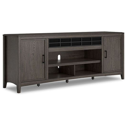 Montillan - Grayish Brown - Xl TV Stand With Fireplace Option