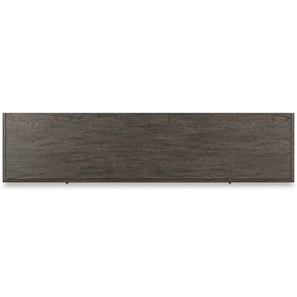 Montillan - Grayish Brown - 84" TV Stand With Electric Fireplace