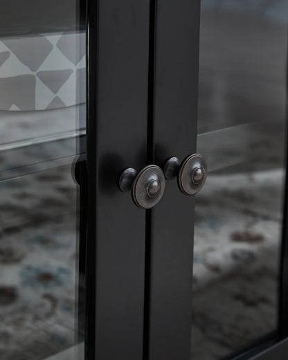 Wildenauer - Brown / Black - 76" TV Stand With Infrared Electric Fireplace