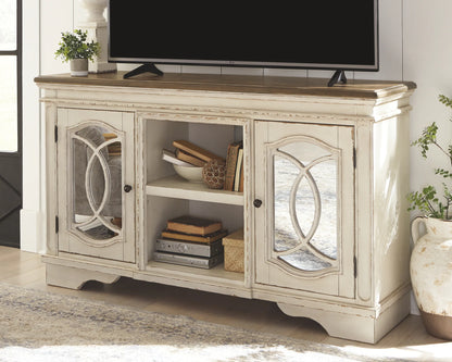 Realyn - Chipped White - Large TV Stand