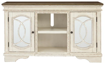 Realyn - Chipped White - Large TV Stand