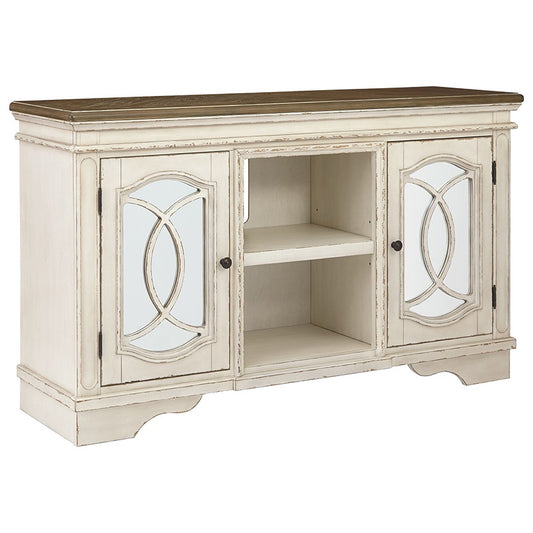 Realyn - Chipped White - Large TV Stand