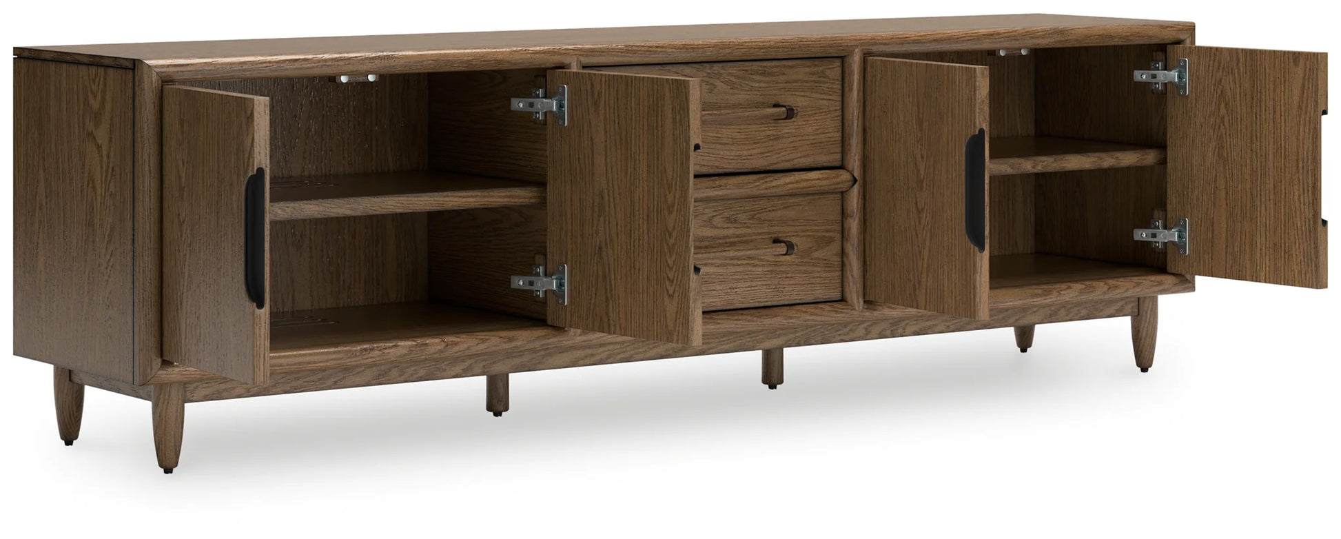 Roanhowe - Brown - Extra Large TV Stand 3