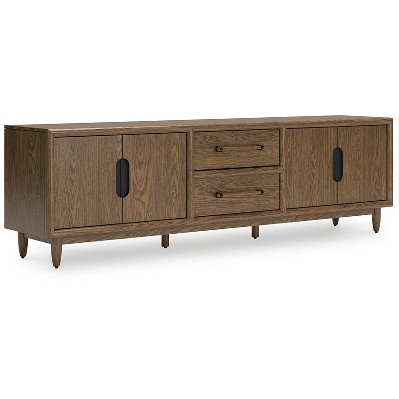 Roanhowe - Brown - Extra Large TV Stand