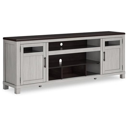 Darborn - Gray / Brown - Xl TV Stand W/Fireplace Option