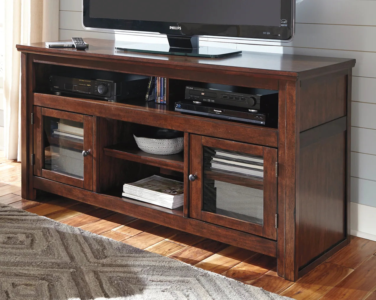 Harpan - Reddish Brown - Large TV Stand