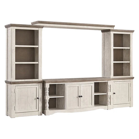 Havalance - Brown / Beige - 4 Pc. - Entertainment Center - 67" TV Stand