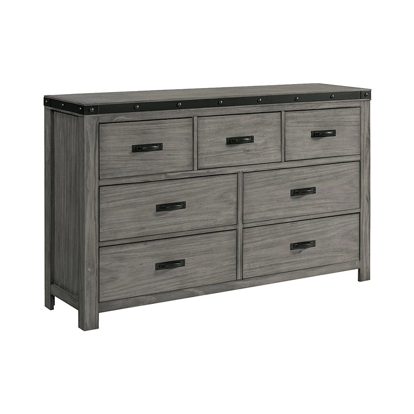 Wade - 7-Drawer Dresser - Black Finish