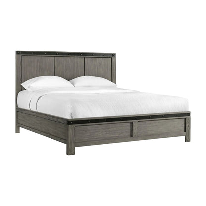 Wade - King Panel Bed - Black Finish