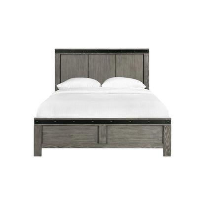 Wade - Queen Panel Bed - Black Finish