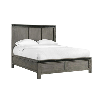 Wade - Queen Panel Bed - Black Finish