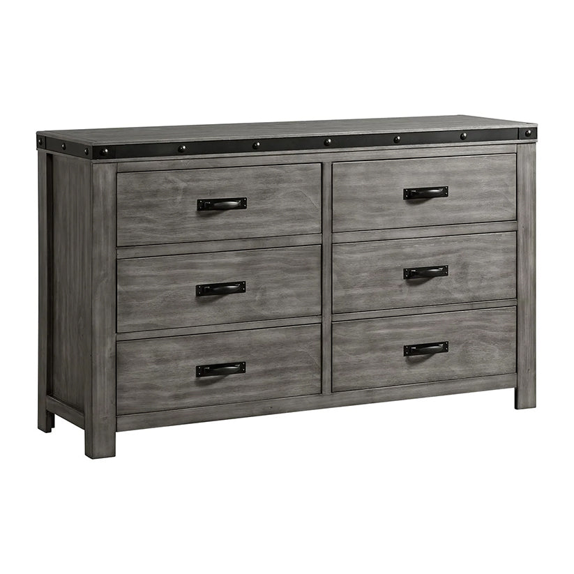 Wade - Youth Dresser (6 Drawer) - Black Finish