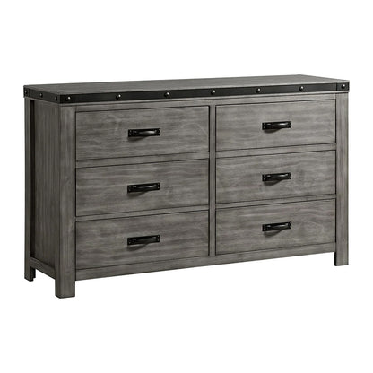 Wade - Youth Dresser (6 Drawer) - Black Finish