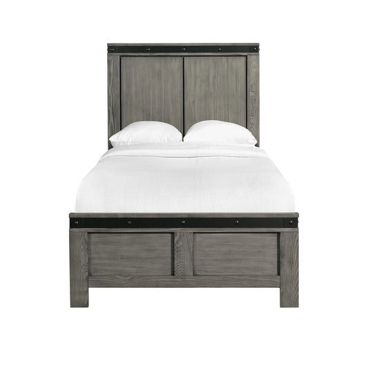 Wade - Twin Panel Bed - Black Finish