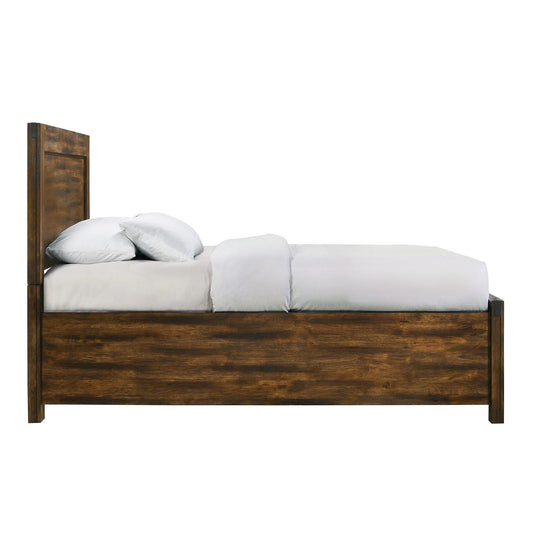 Warner - Full Platform Storage Bed - Chestnut