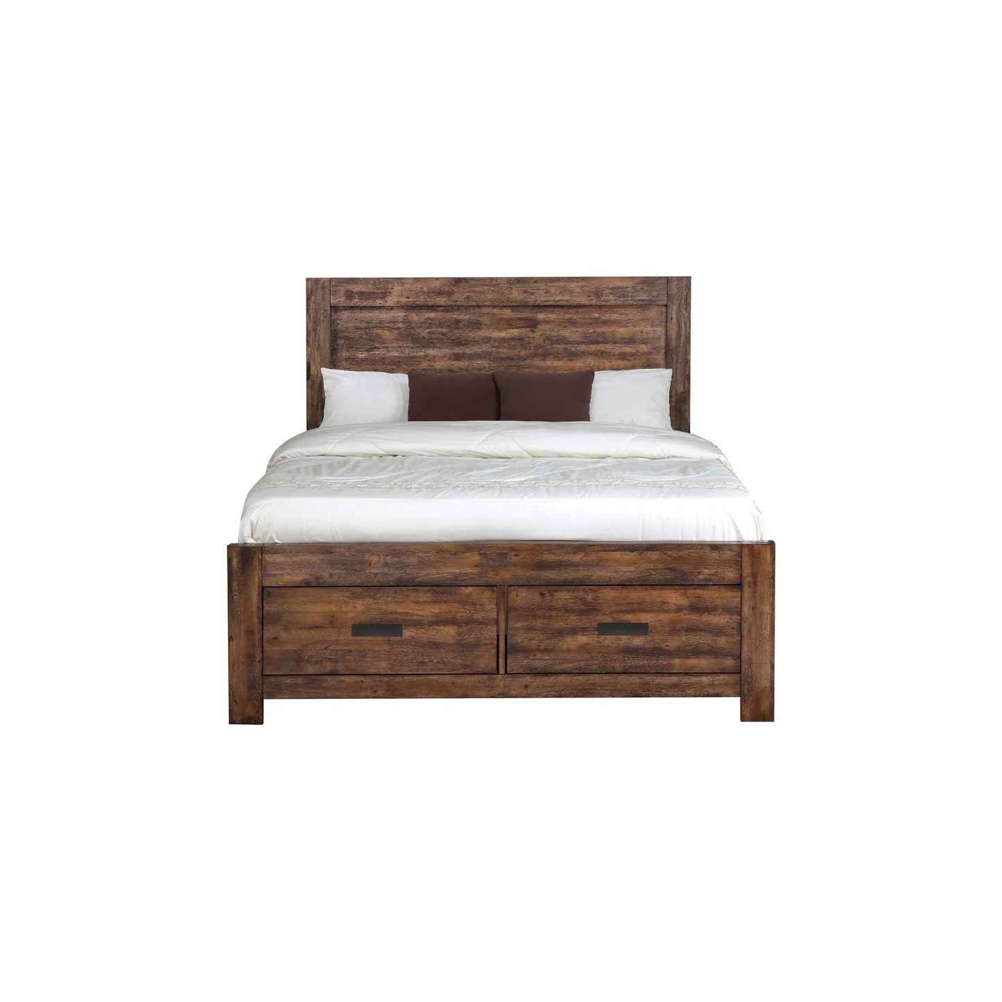 Warner - Queen Platform Storage Bed - Chestnut