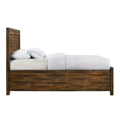 Warner - Queen Platform Storage Bed - Chestnut
