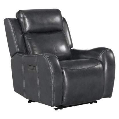 Wainwright - Dual-Power Recliner - Charcoal Gray