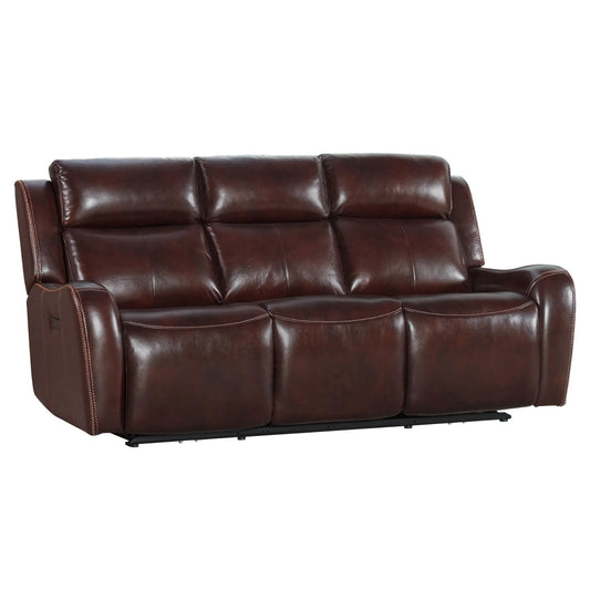 Wainwright - Dual-Power Sofa - Reddish Brown
