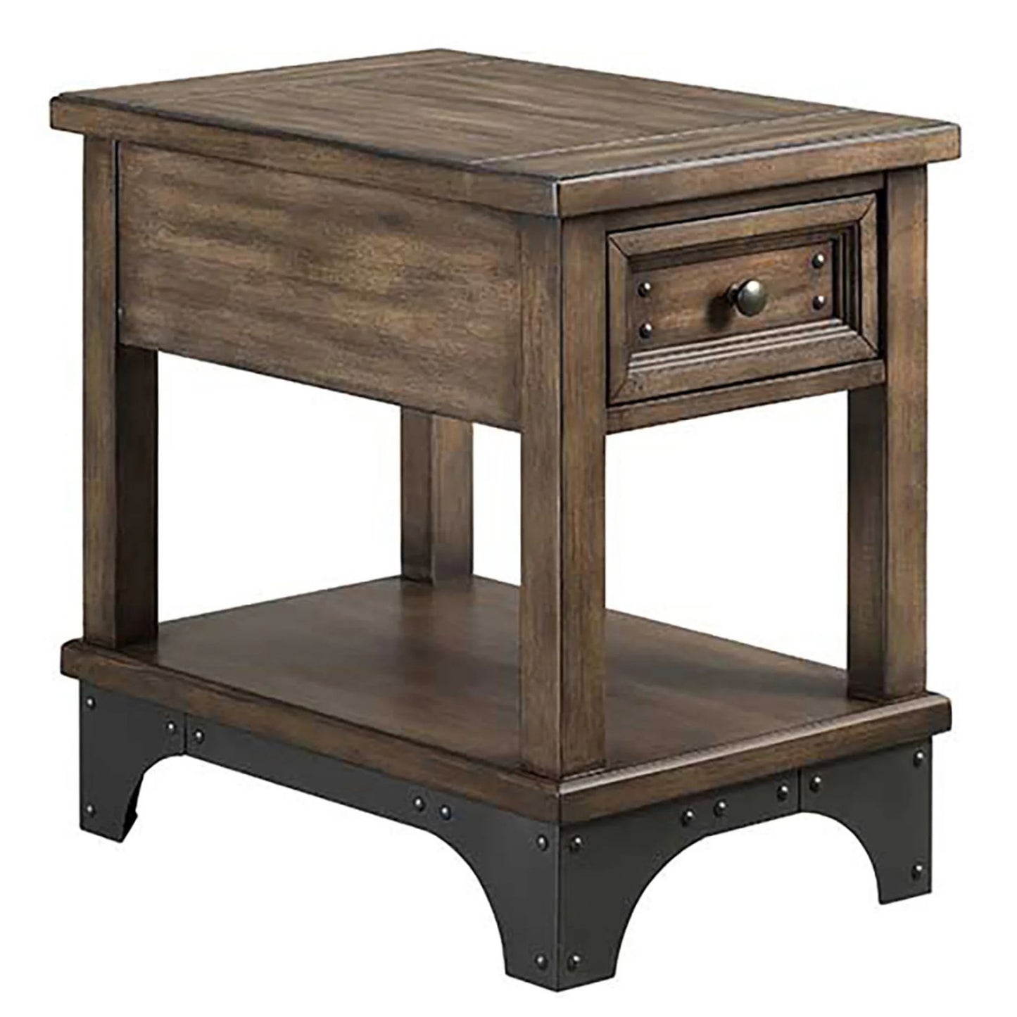 Whiskey River - Chairside Table - Dark Brown