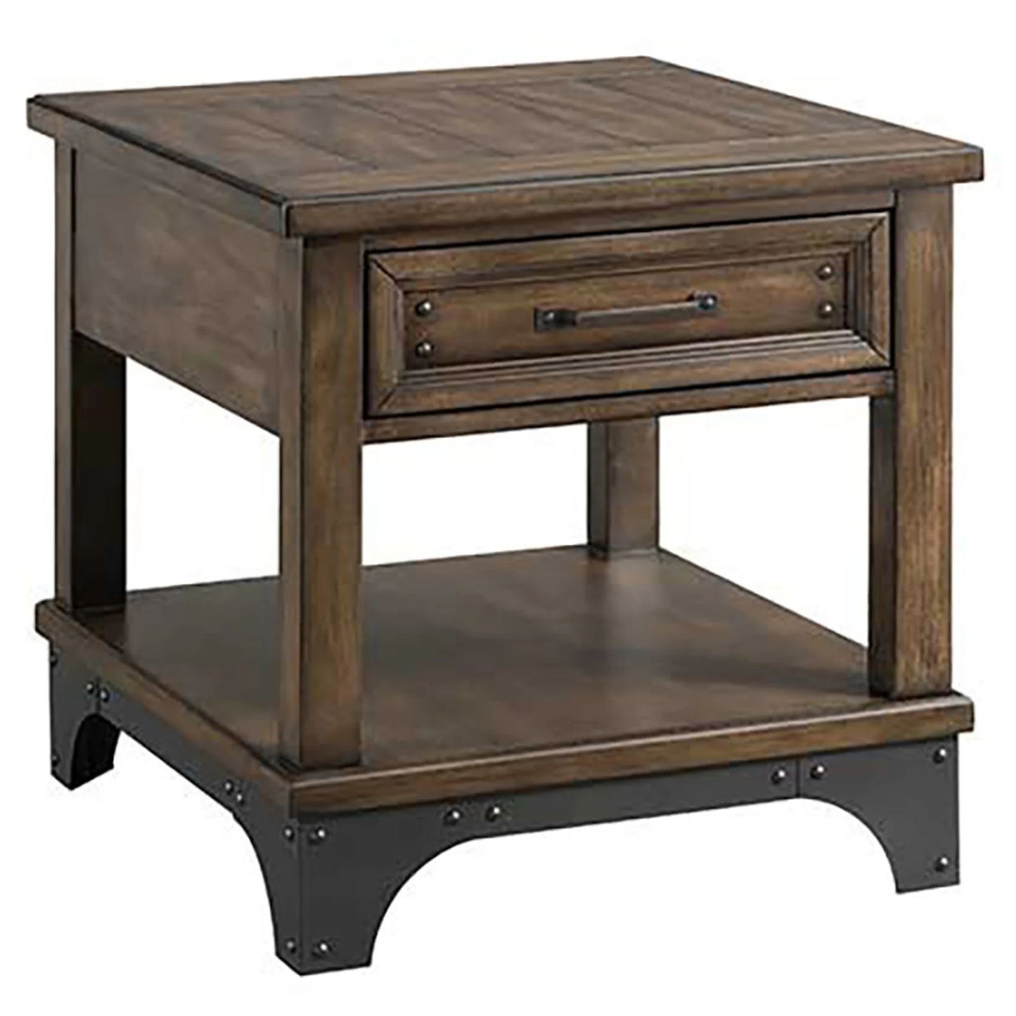 Whiskey River - End Table - Dark Brown
