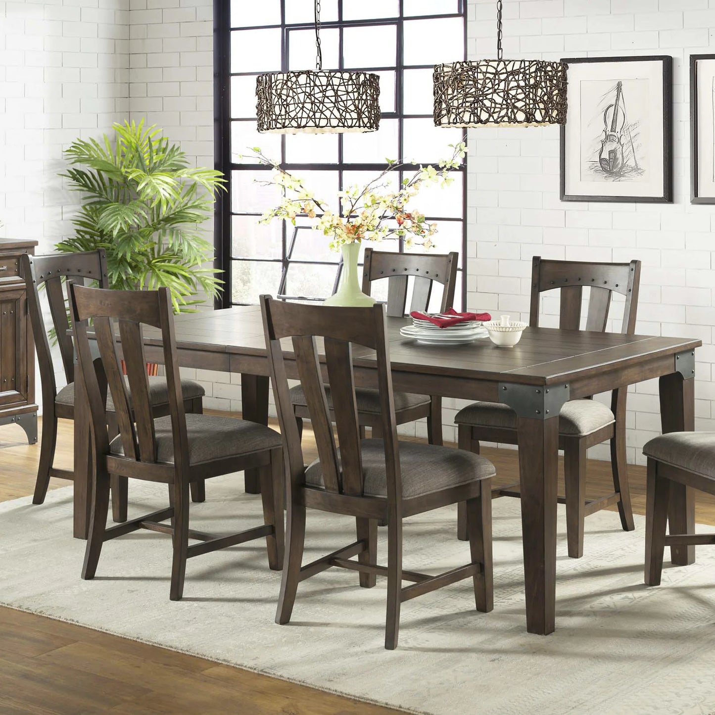 Whiskey River - Dining Table - Dark Brown