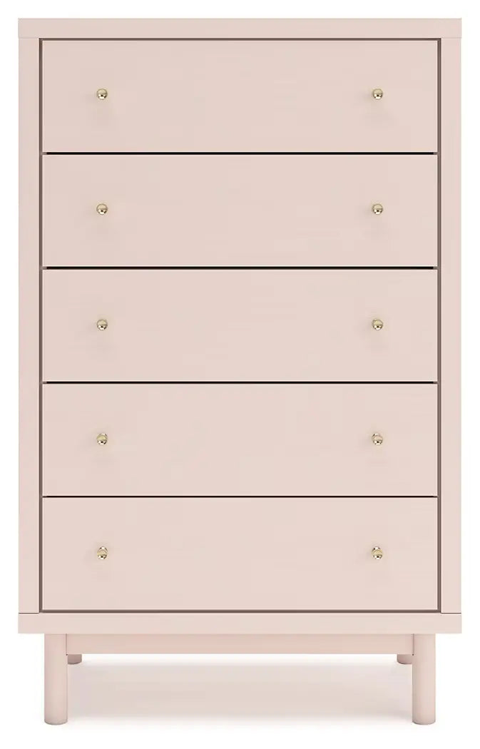 Wistenpine - Blush - Five Drawer Chest 4