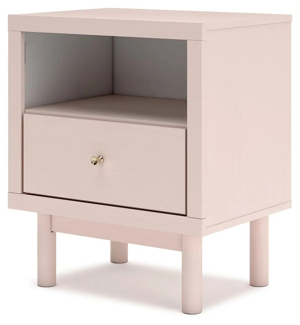 Wistenpine - Blush - One Drawer Night Stand 2