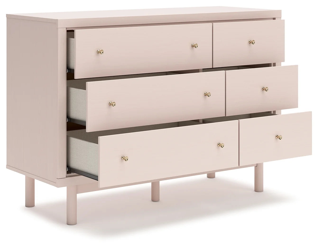 Wistenpine - Blush - Six Drawer Dresser 3