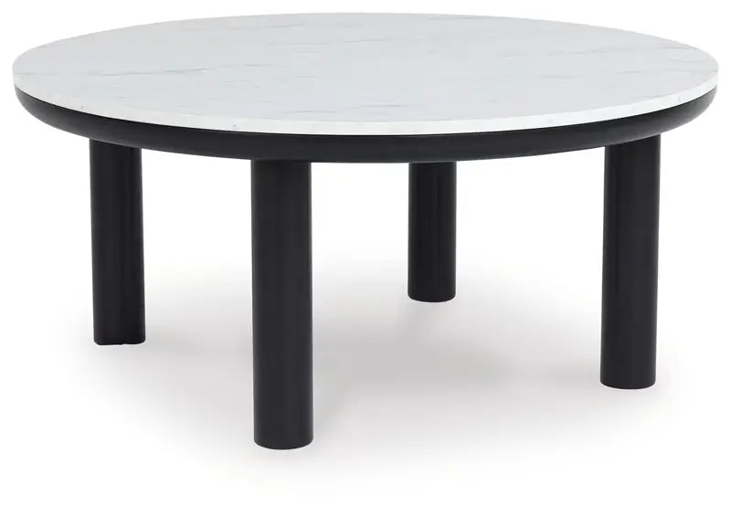 Xandrum - Black / White - Occasional Table Set (Set of 3) 2