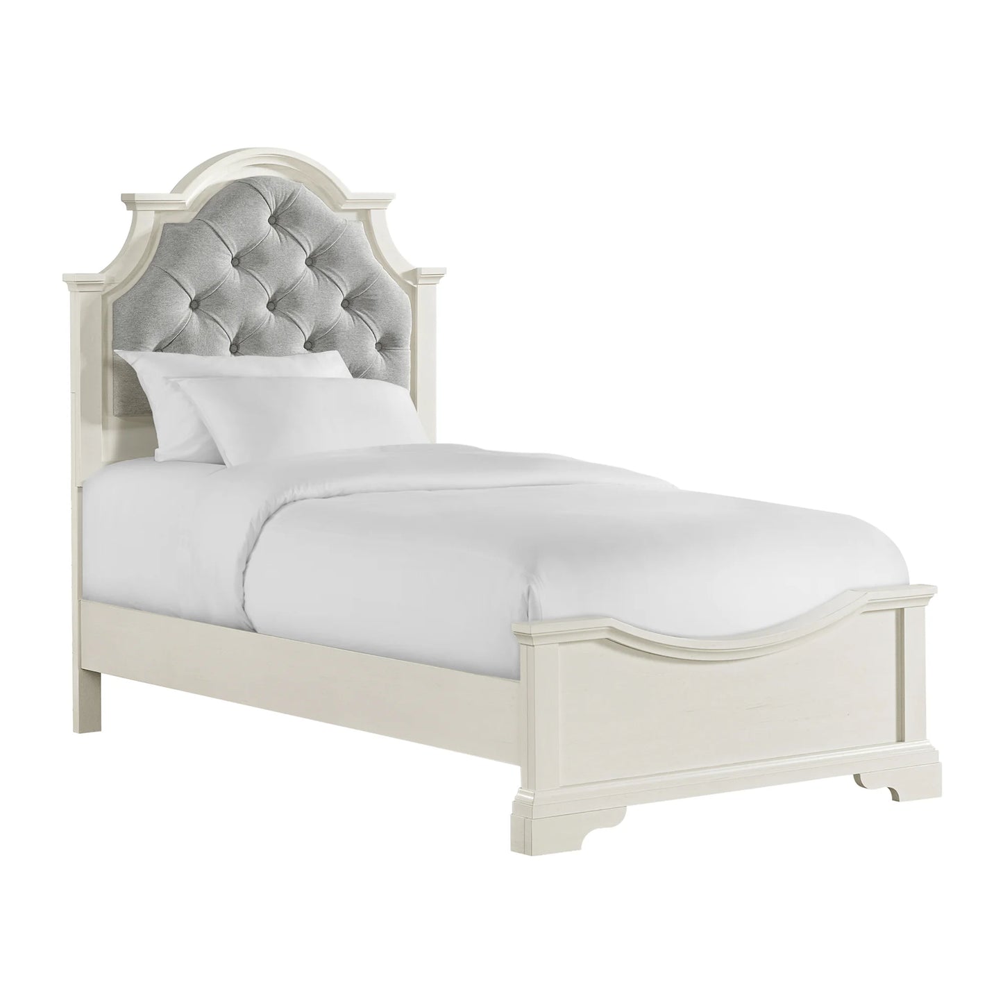 Eastwood - Youth Twin Upholstered Bed - White