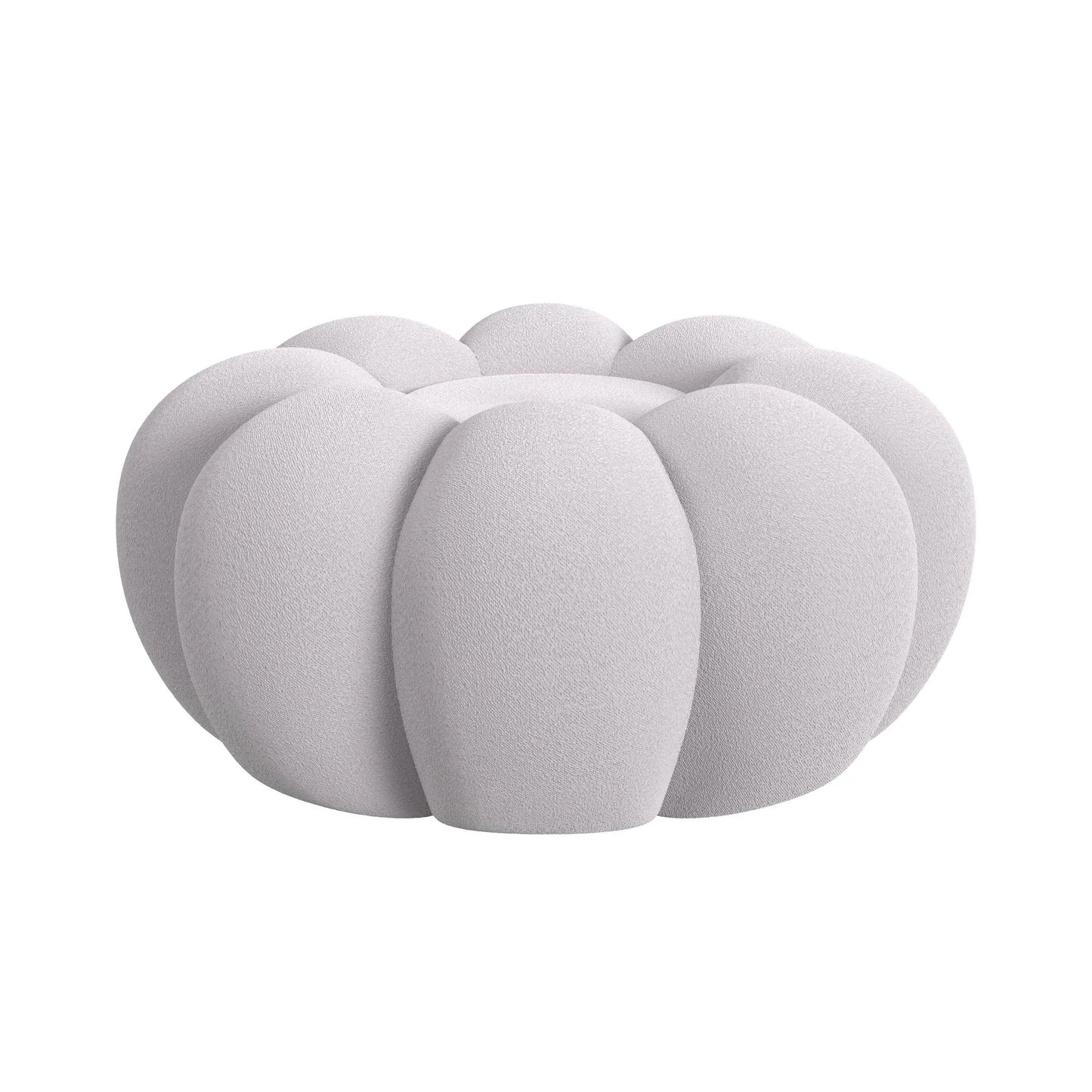Bubble - Swivel Chair And Ottoman - Gray