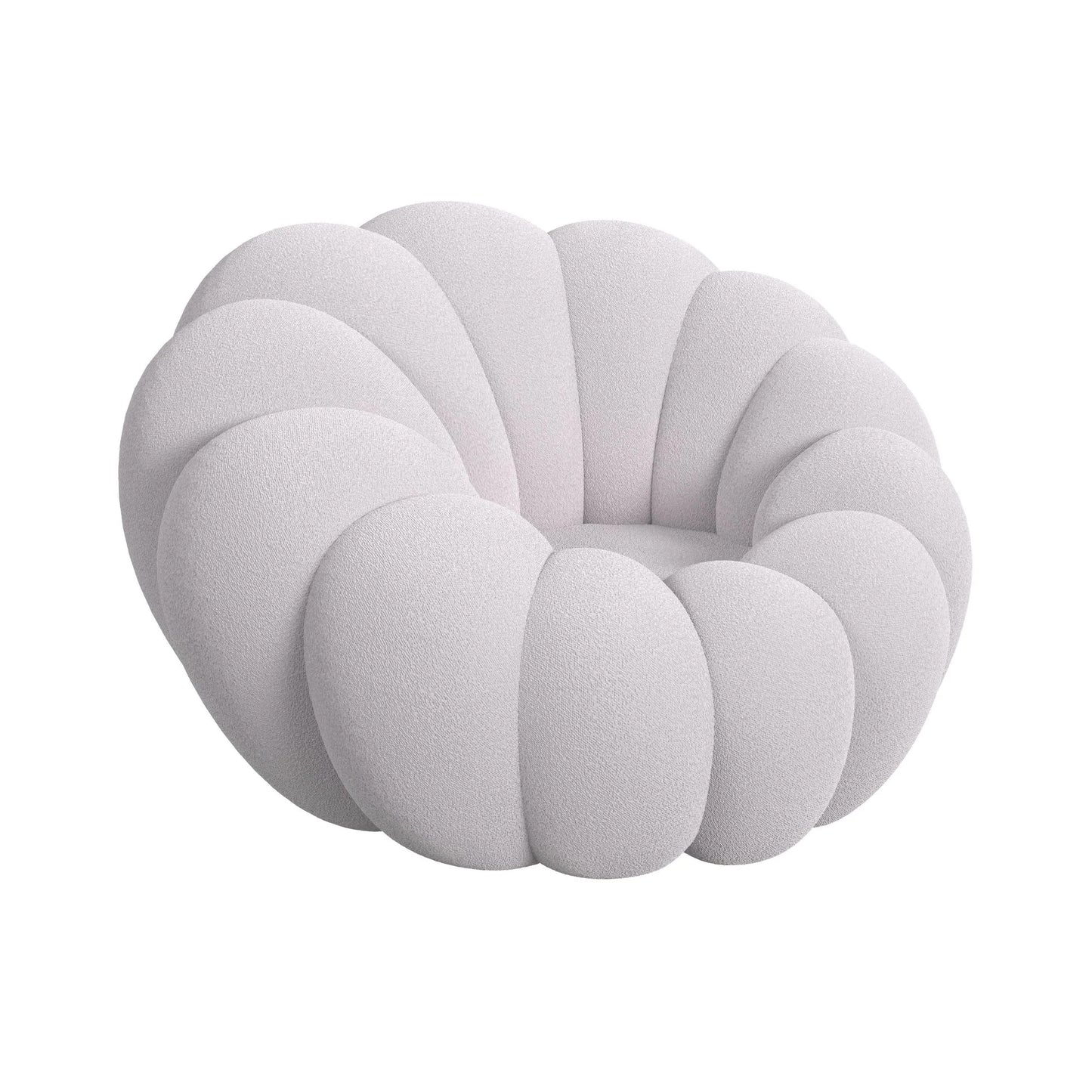 Bubble - Swivel Chair And Ottoman - Gray