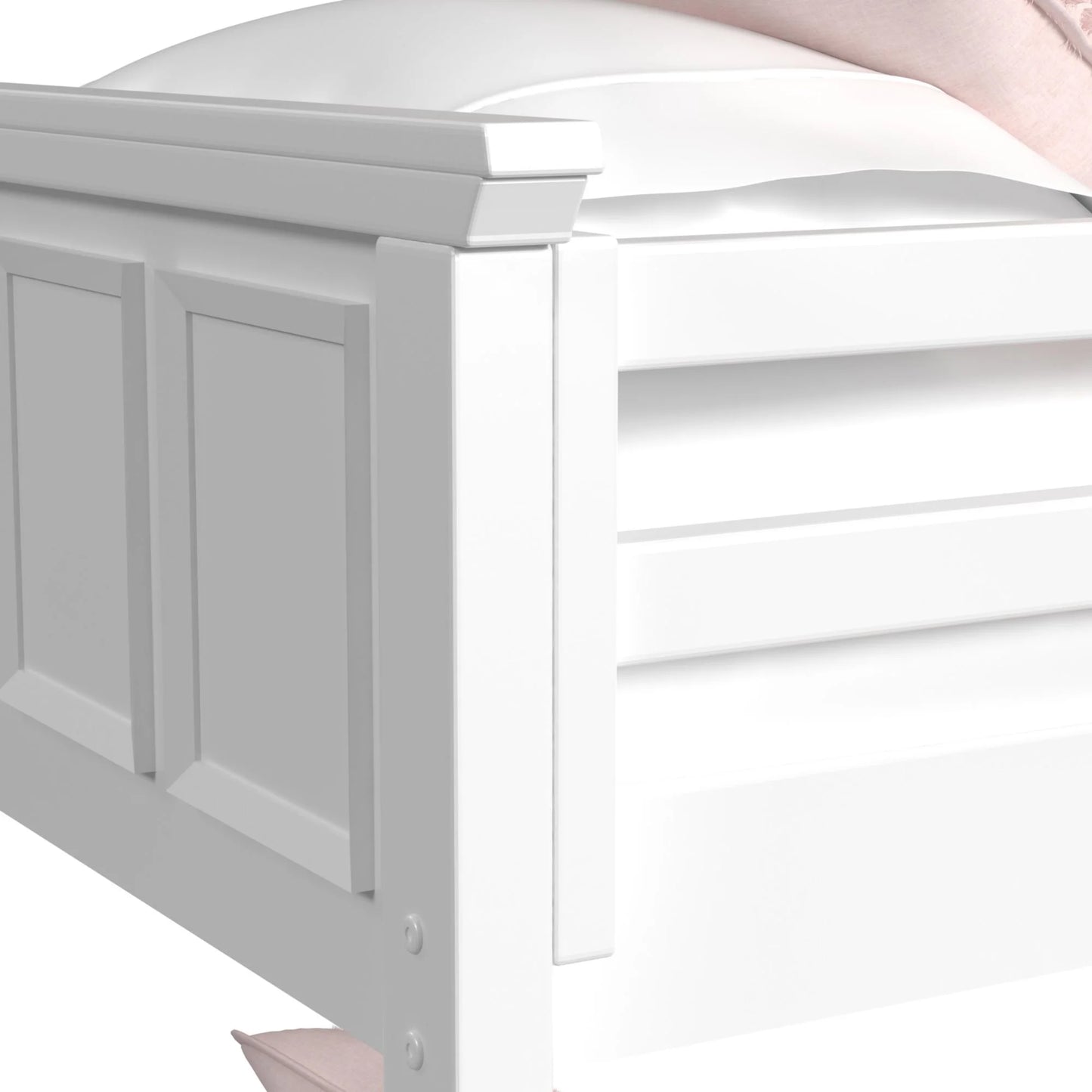 Hampton Kids - Twin Over Full Bunk With Ladder - White