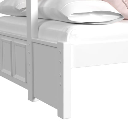 Hampton Kids - Twin Over Full Bunk With Ladder - White