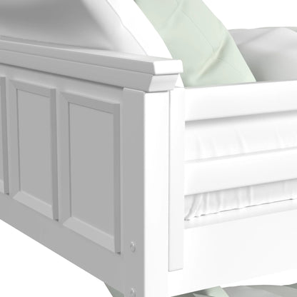 Hampton Kids - Twin Over Full Bunk With Ladder And Trundle - White