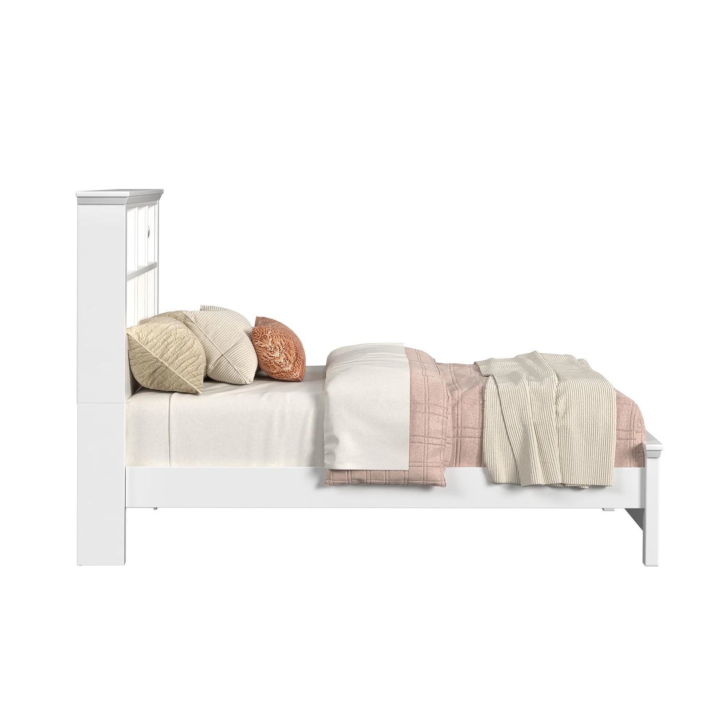 Hampton Kids - Full Bookcase Bed - White