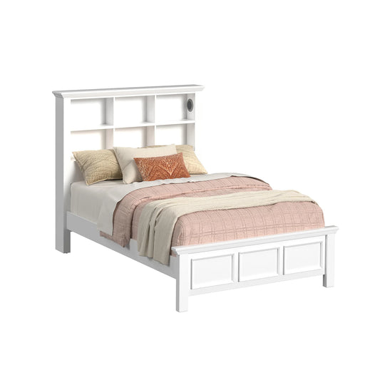 Hampton Kids - Full Bookcase Bed - White