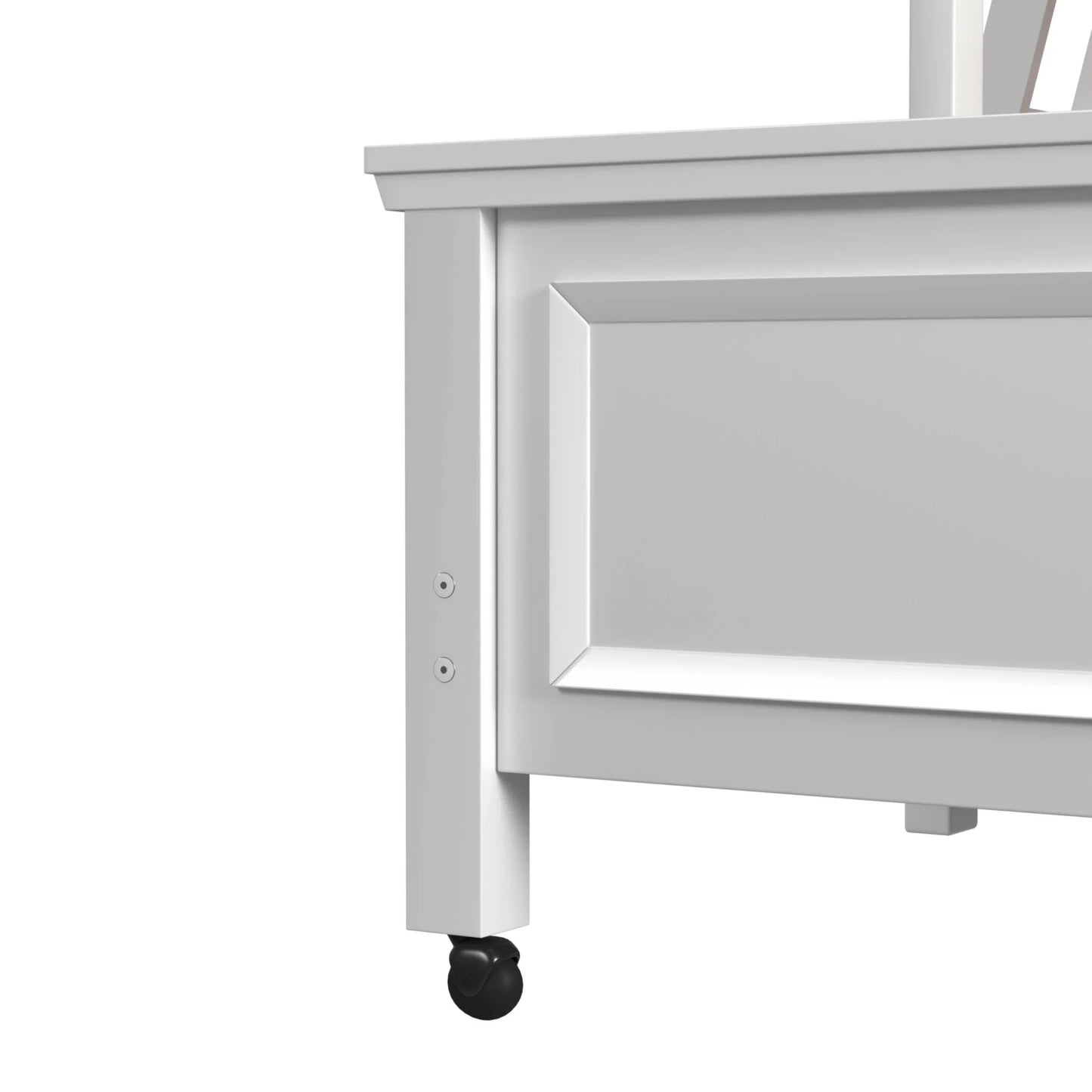 Hampton Kids - Twin Over Full Loft With Ladder And Desk With Speaker - White