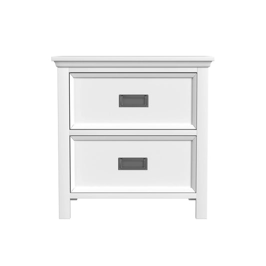 Hampton Kids - 2-Drawer Nightstand With USB - White