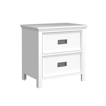 Hampton Kids - 2-Drawer Nightstand With USB - White