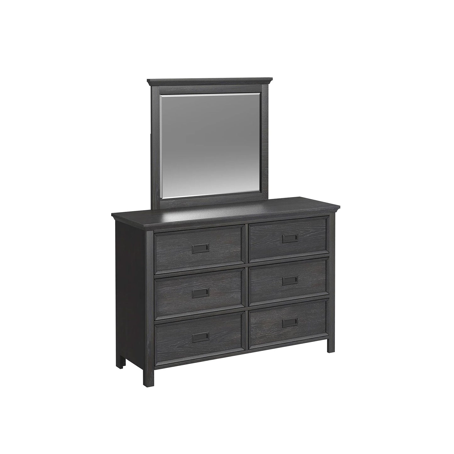 Hampton Kids - Dresser And Mirror Set - Charcoal