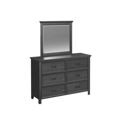 Hampton Kids - Dresser And Mirror Set - Charcoal